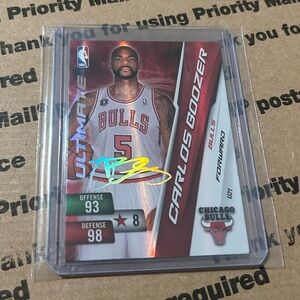 Carlos Boozer ‘11 Adrenalyn XL “Ultimate” Auto Insert Card No. U21
